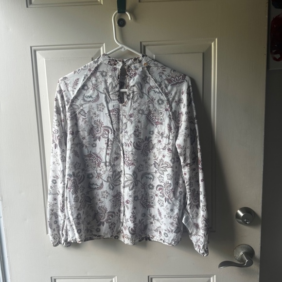 Women's  C&C California paisley, Mao collar, long  sleeves, blouse. Size S. - Picture 11 of 15